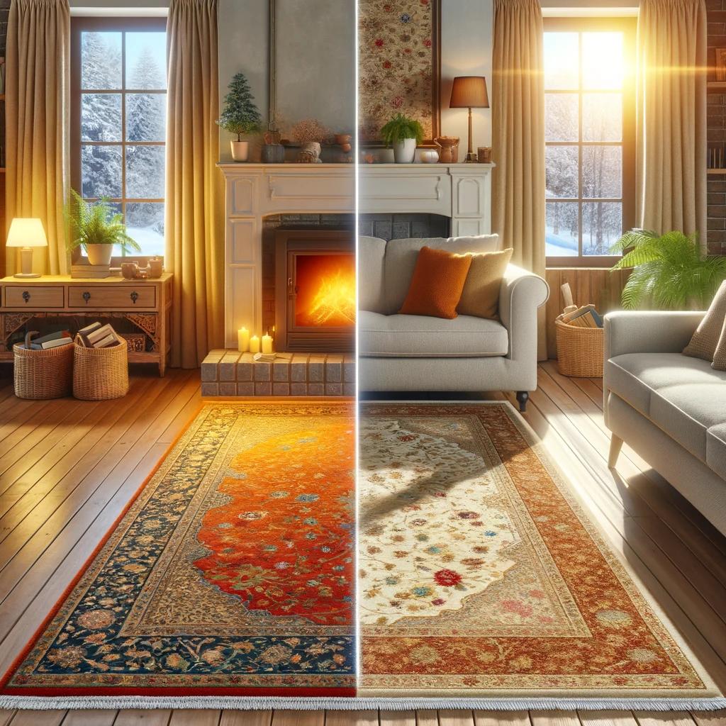 A cozy living room with a beautifully maintained P